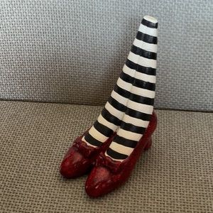 Vintage Wizard of Oz Wicked Witch of the East Ruby Red Slippers Heavy Weight